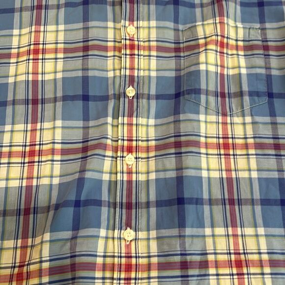 J. Crew Tailored Fit Men’s Short-Sleeve Button-Down Shirt-Size Large - Picture 3 of 3